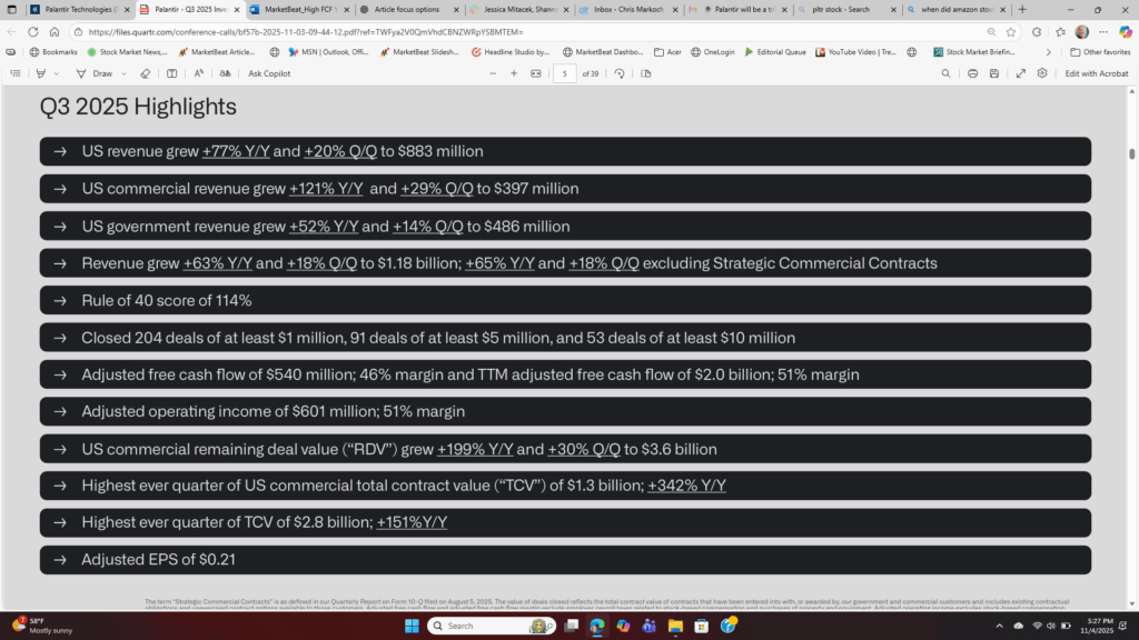 Palantir - StockEarnings